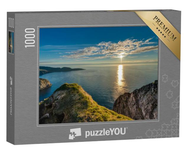 Puzzel 1000 stukjes „Noordkaap aan de kust van het eiland Mageroya in Noorwegen“