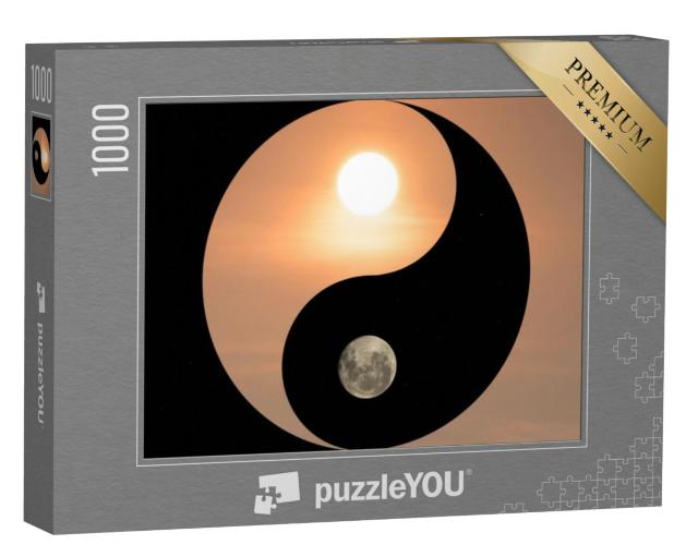 Puzzel 1000 stukjes „Symbool voor yin en yang“