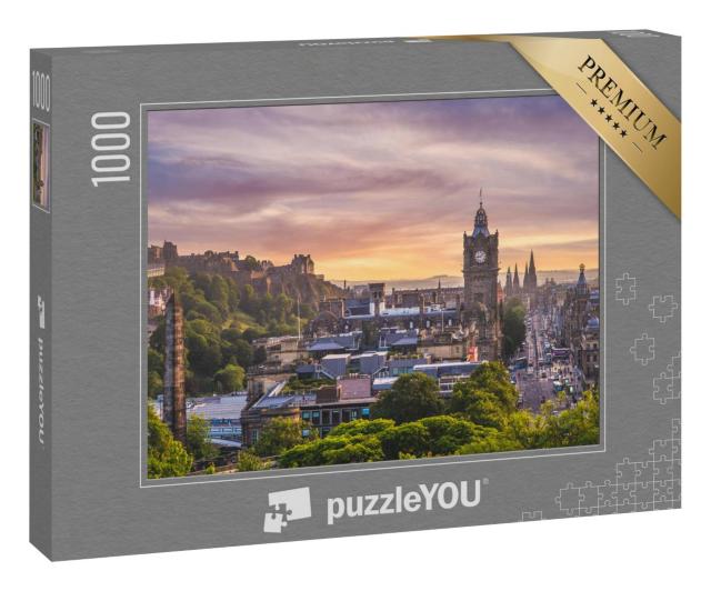 Puzzle 1000 Teile „Luftaufnahme von Edinburgh, Schottland“