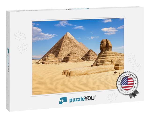 The Pyramids of Giza & the Sphinx, Egypt... Jigsaw Puzzle