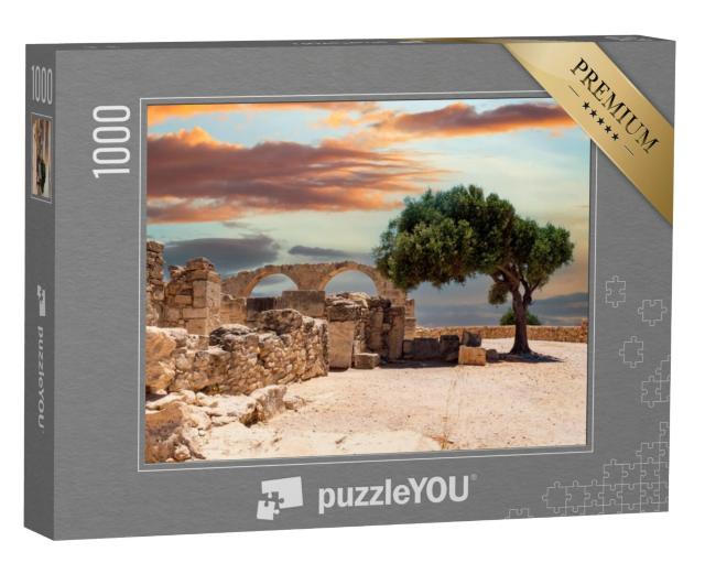 Puzzel 1000 stukjes „Ruïnes van een oude stad op Cyprus“