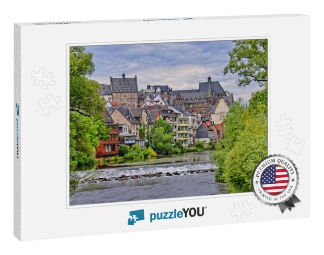 Lahn, a River in Marburg, Germany... Jigsaw Puzzle