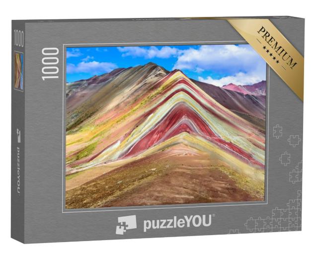 Puzzel 1000 stukjes „Regenboogberg Vinicunca, Peru“