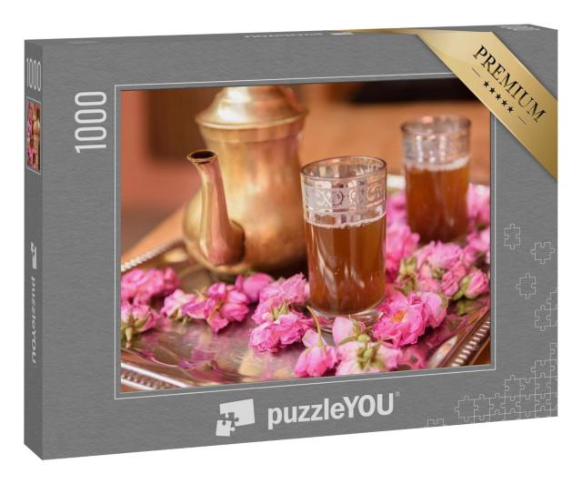 Puzzle 1000 Teile „Tee in Kalat M'Goun, Marokko“