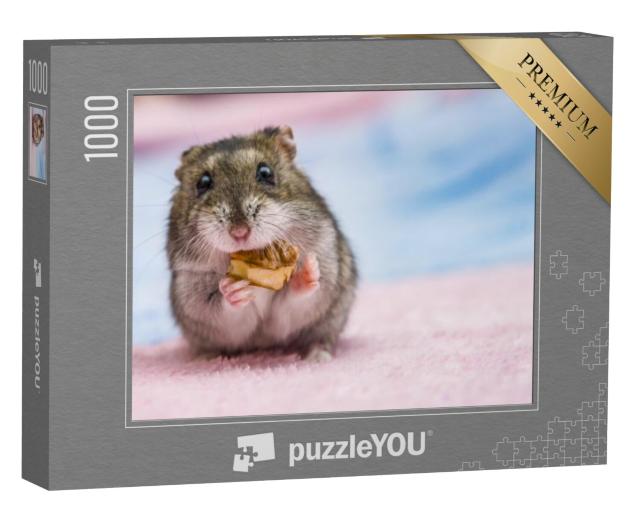 Puzzel 1000 stukjes „Russische hamster knabbelt“