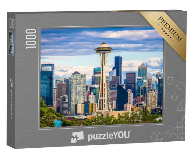 Puzzel 1000 stukjes „Skyline van Seattle, Washington“