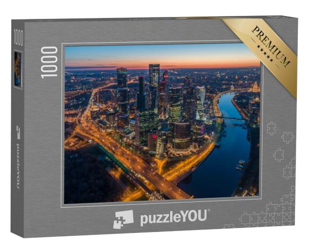 Puzzel 1000 stukjes „Moscow City International Business Centre, Moskou, Rusland“