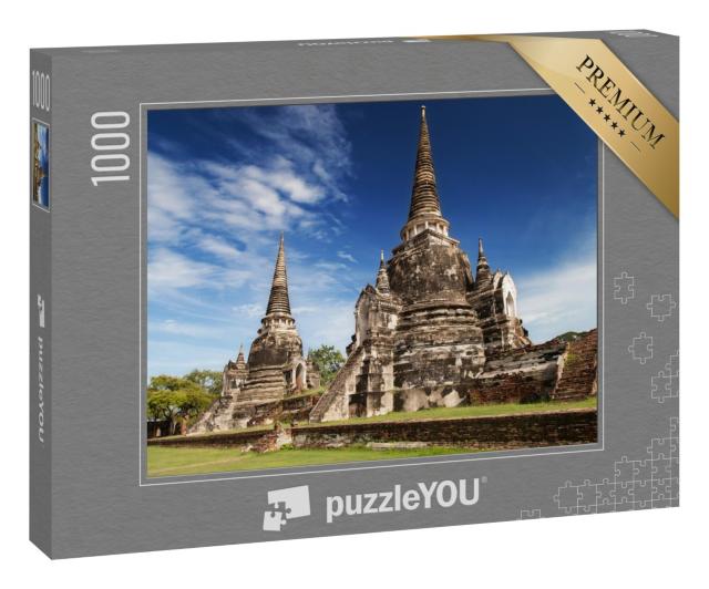Puzzle 1000 Teile „Tempel Wat Phra Si Sanphet, Ayutthaya, Thailand“