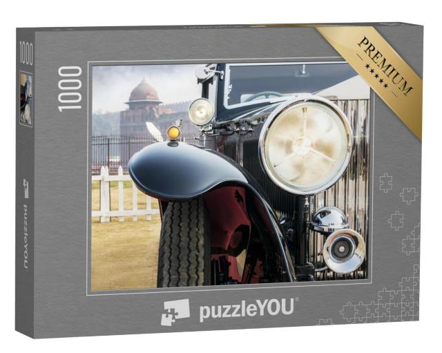 Puzzel 1000 stukjes „Vooraanzicht van een klassieke berline“