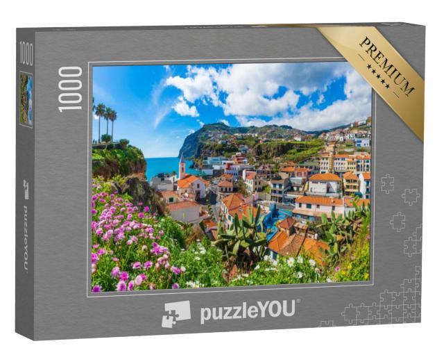 Puzzel 1000 stukjes „Panorama van Camara de Lobos, Madeira, Portugal“