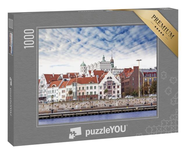 Puzzle „Szczecin (Stettin) Stadt Altstadt, Blick auf den Fluss, Polen“
