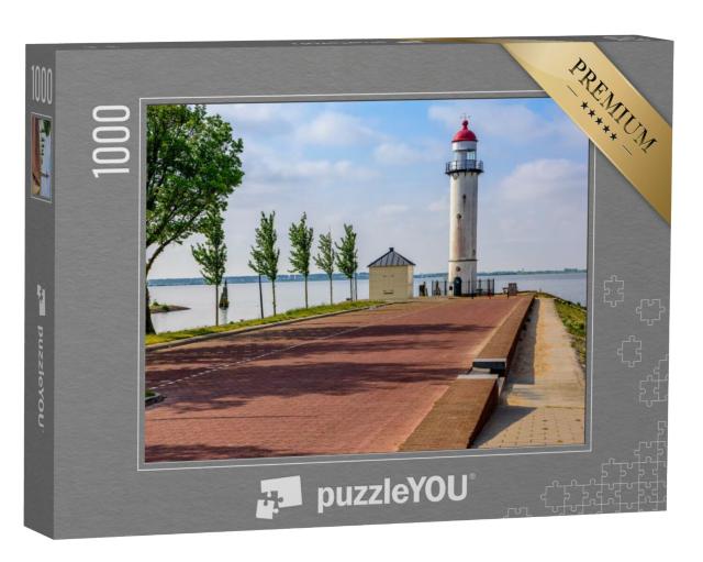 Puzzel 1000 stukjes „Historische vuurtoren van Hellevoetsluis, Zuid-Holland“