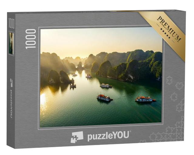 Puzzel 1000 stukjes „Halong Bay, Vietnam, Zuidoost-Azië, UNESCO Werelderfgoed“