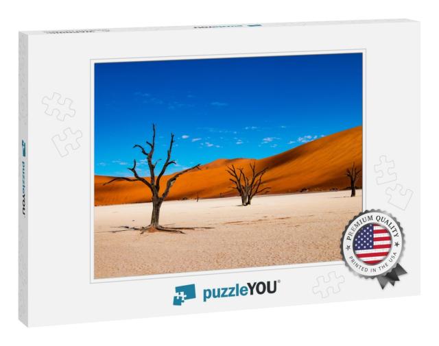 Deadvlei is a White Clay Pan Located Near the More Famous... Jigsaw Puzzle