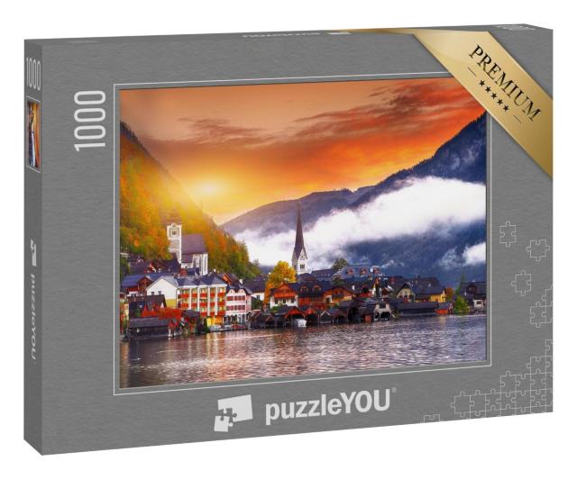 Puzzle 1000 Teile „Hallstatt am Hallstatter See, Österreich“