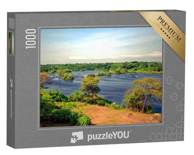 Puzzel 1000 stukjes „Wilde Nijl in het Murchison Falls National Park, Oeganda“