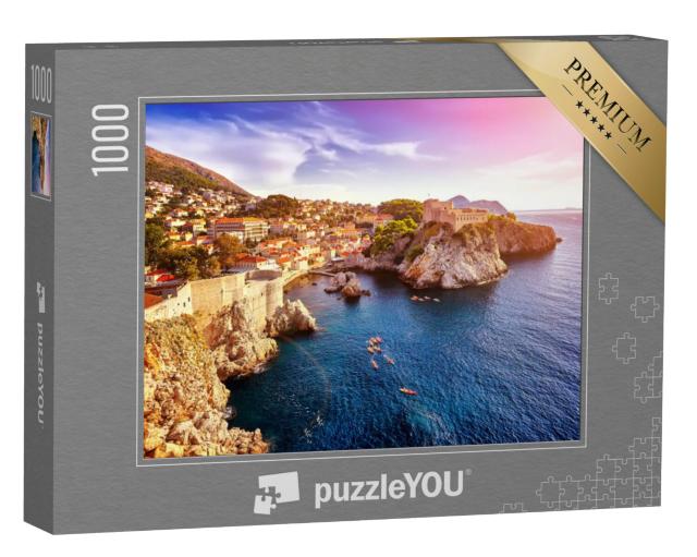 Puzzel 1000 stukjes „De forten Lovrijenac en Bokar in Dubrovnik, Kroatië“