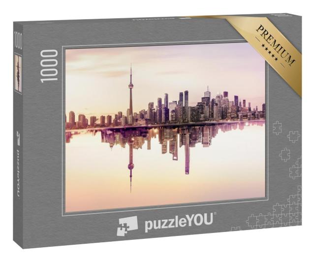 Puzzle 1000 Teile „Die Skyline von Toronto, spiegelndes Wasser“