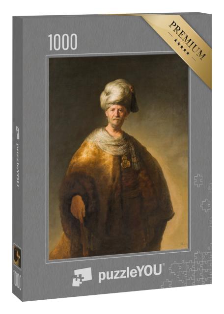 Puzzle 1000 Teile „Rembrandt - Mann im orientalischen Kostüm“