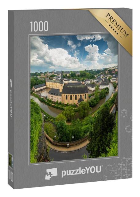 Puzzle 1000 Teile „Blick von oben über die Luxemburger Altstadt“