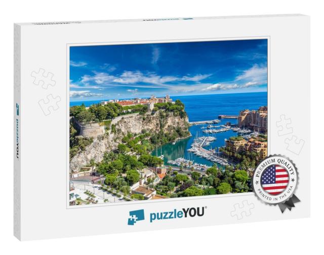 Panoramic View of Princes Palace in Monte Carlo in a Summ... Jigsaw Puzzle