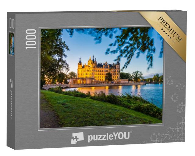 Puzzel 1000 stukjes „Kasteel Schwerin in de stad Schwerin“