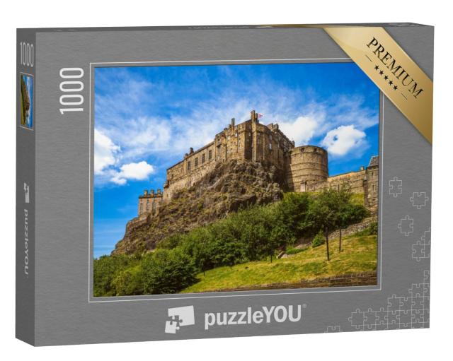 Puzzel 1000 stukjes „Kasteel van Edinburgh, Schotland, Groot-Brittannië“