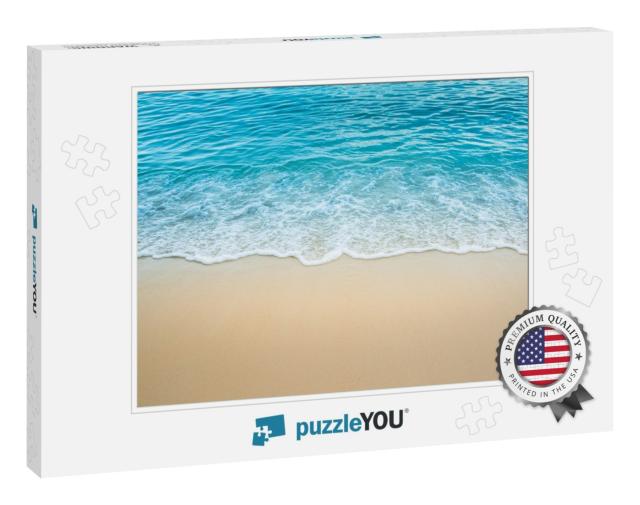 Wave of the Sea on the Sand Beach... Jigsaw Puzzle