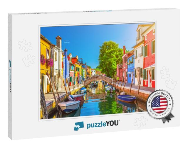 Colorful Houses of Burano Island. Multicolored Buildings... Jigsaw Puzzle