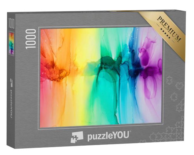 Puzzel 1000 stukjes „Abstracte regenboog“