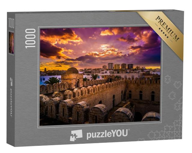 Puzzel 1000 stukjes „Toren van het fort Ribat van Sousse, Tunesië“