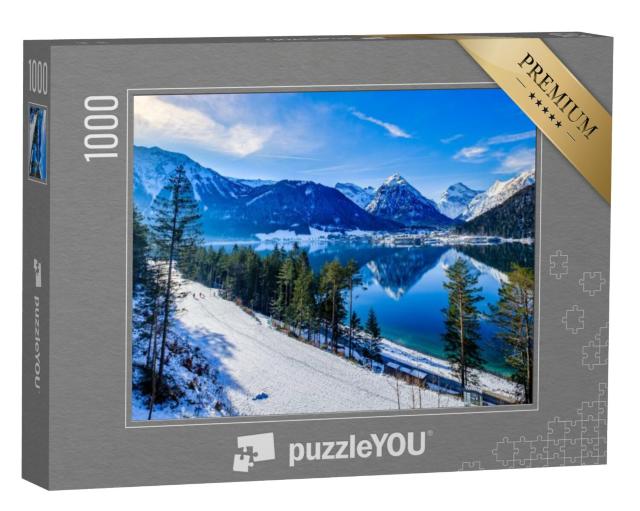 Puzzel 1000 stukjes „Achensee en Pertisau in de winter, Oostenrijk“