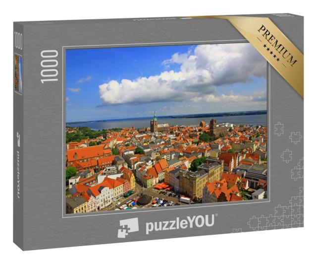 Puzzle „Panorama von Stralsund, Mecklenburg-Vorpommern, Deutschland“