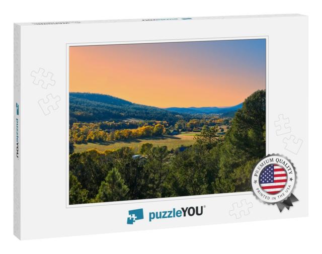 Sunset in a Valley on the Scenic Drive from Albuquerque N... Jigsaw Puzzle