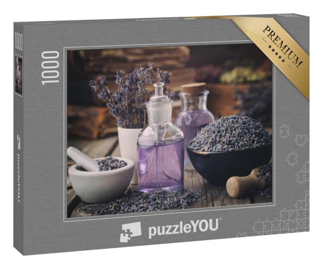 Puzzle 1000 Teile „Ätherische Lavendeltinktur“