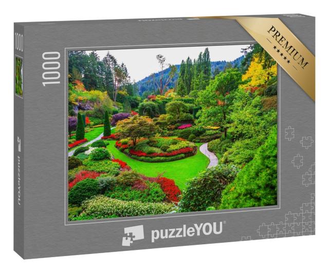 Puzzle 1000 Teile „Butchart Gardens - Gärten auf Vancouver Island“