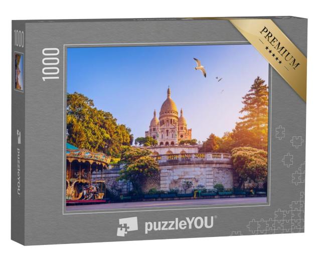 Puzzel 1000 stukjes „De Sacre Coeur basiliek, Parijs, Frankrijk“