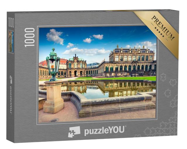 Puzzel 1000 stukjes „Dresden Zwinger in de ochtend, Kunstgalerie, Saksen“