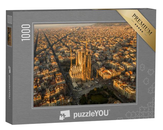 Puzzel 1000 stukjes „Barcelona vanuit vogelperspectief“