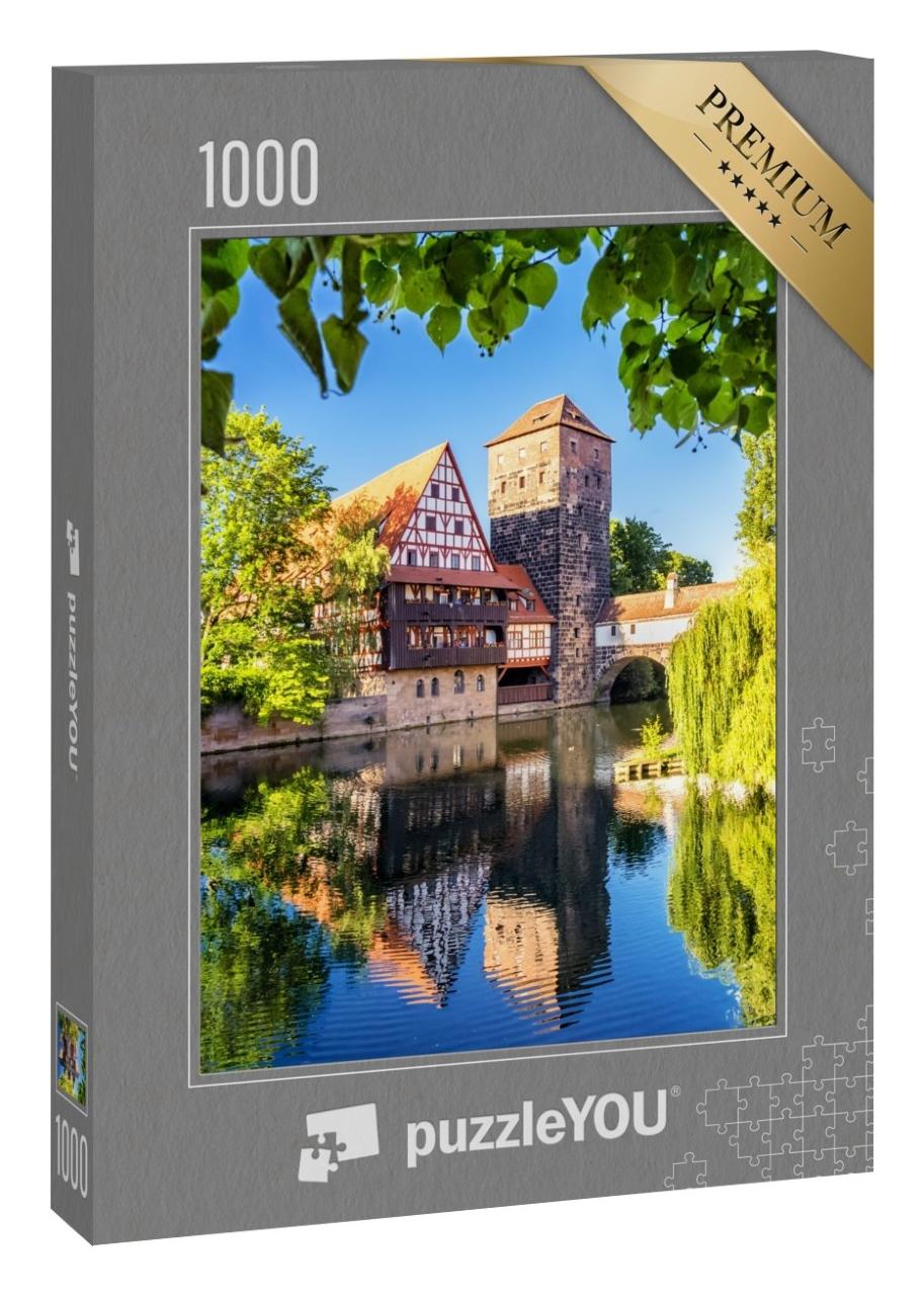 Puzzle 1000 Teile „Die historische Altstadt von Nürnberg, Franken“