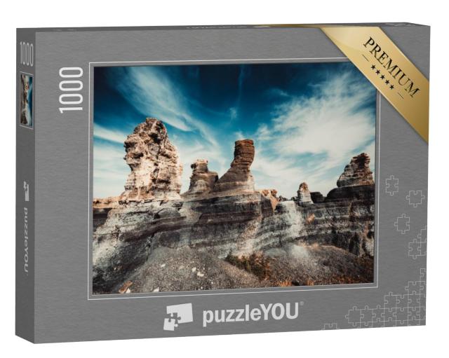 Puzzel 1000 stukjes „Vulkanische kloof op Lanzarote, Canarische Eilanden, Spanje“