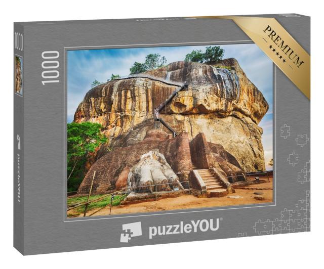 Puzzle „Panorama vom Weltkulturerbe Sigiriya, Löwenfelsen“