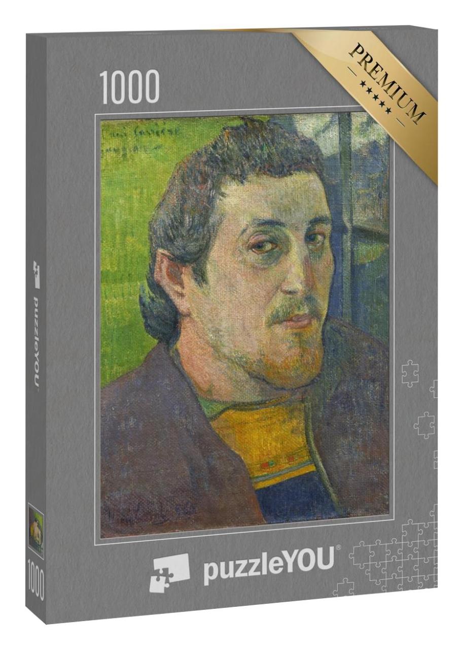 Puzzle 1000 Teile „Selbstporträt von Paul Gauguin, Öl auf Leinwand“