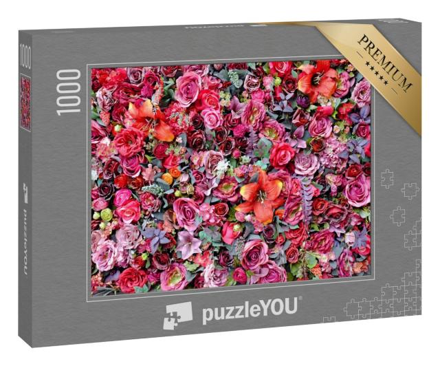 Puzzle 1000 Teile „Rosen und Lilien“