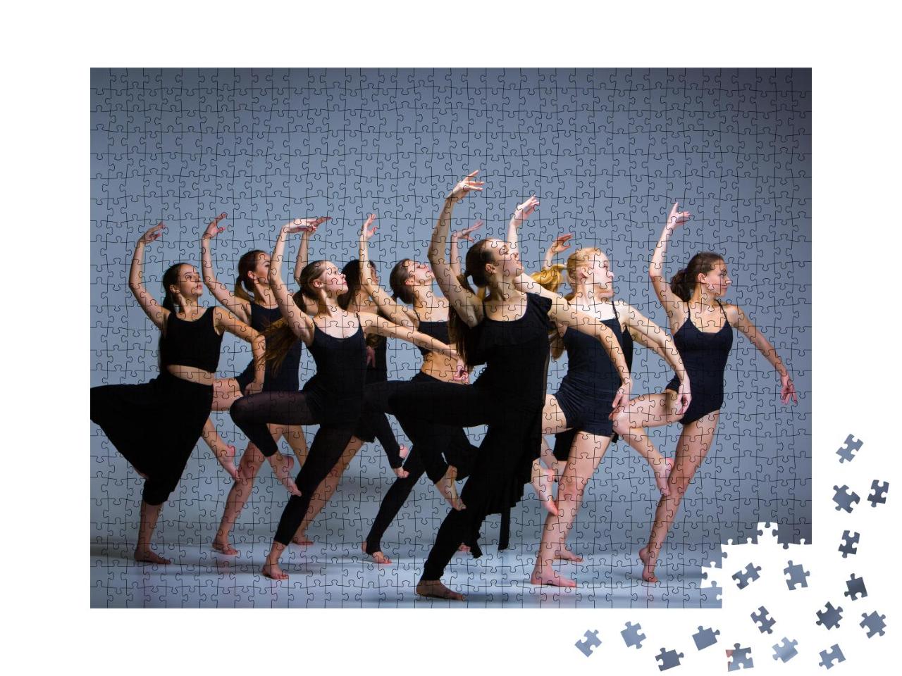 Puzzle 1000 Teile „Ballett-Tänzerinnen in Positur“