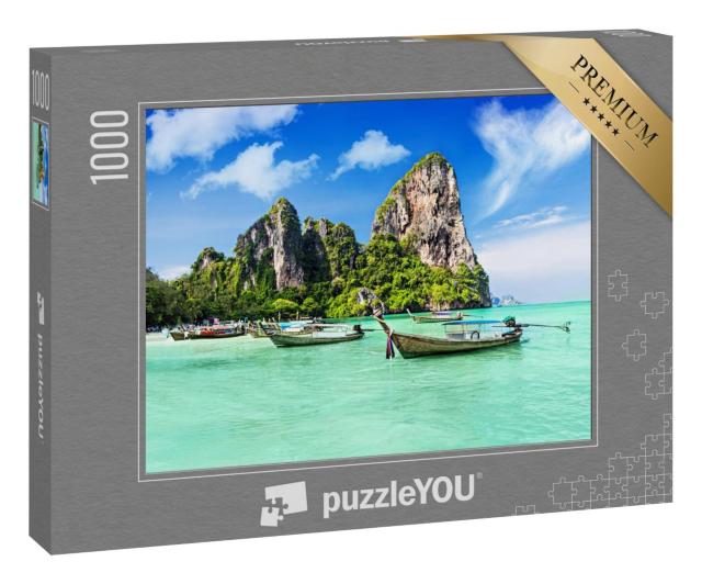 Puzzle 100 Teile „Ein Sommertraum: schöner Strand in Thailand“