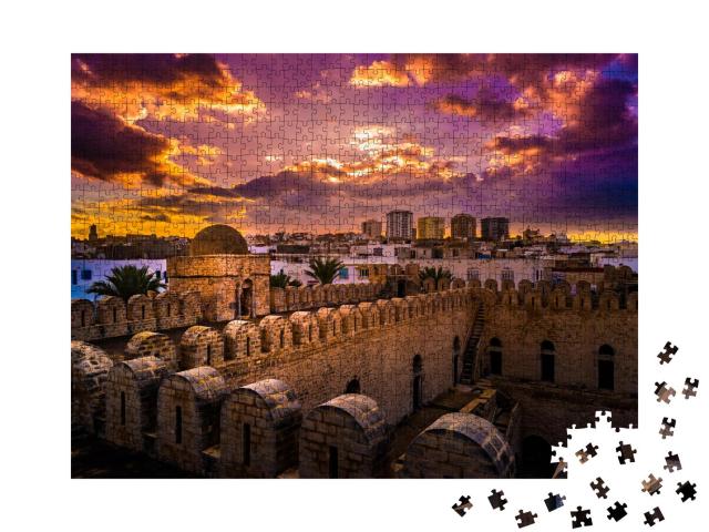 Puzzle 1000 Teile „Maurn der Festung von Ribat von Sousse, Tunesien“