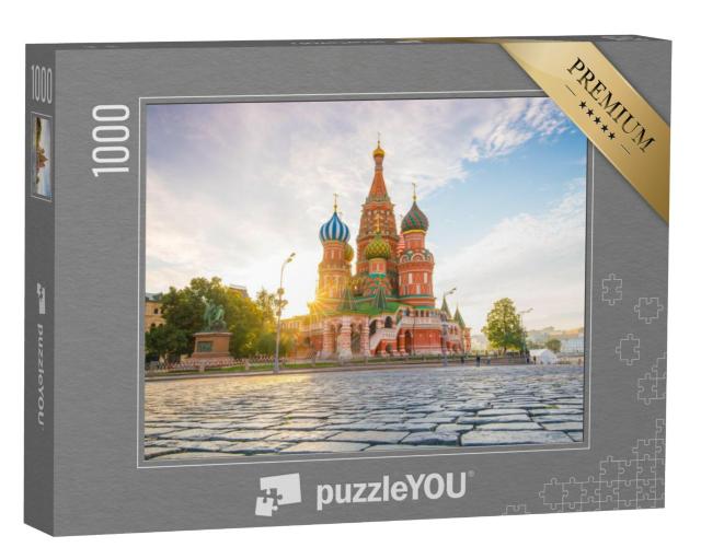 Puzzel 1000 stukjes „Sint-Basiliuskathedraal op het Rode Plein in Moskou“