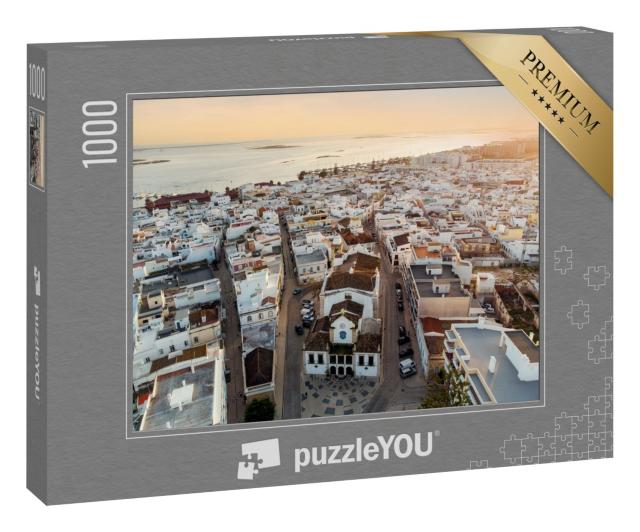 Puzzle 1000 Teile „Luftaufnahme von Olhao, Algarve, Portugal“