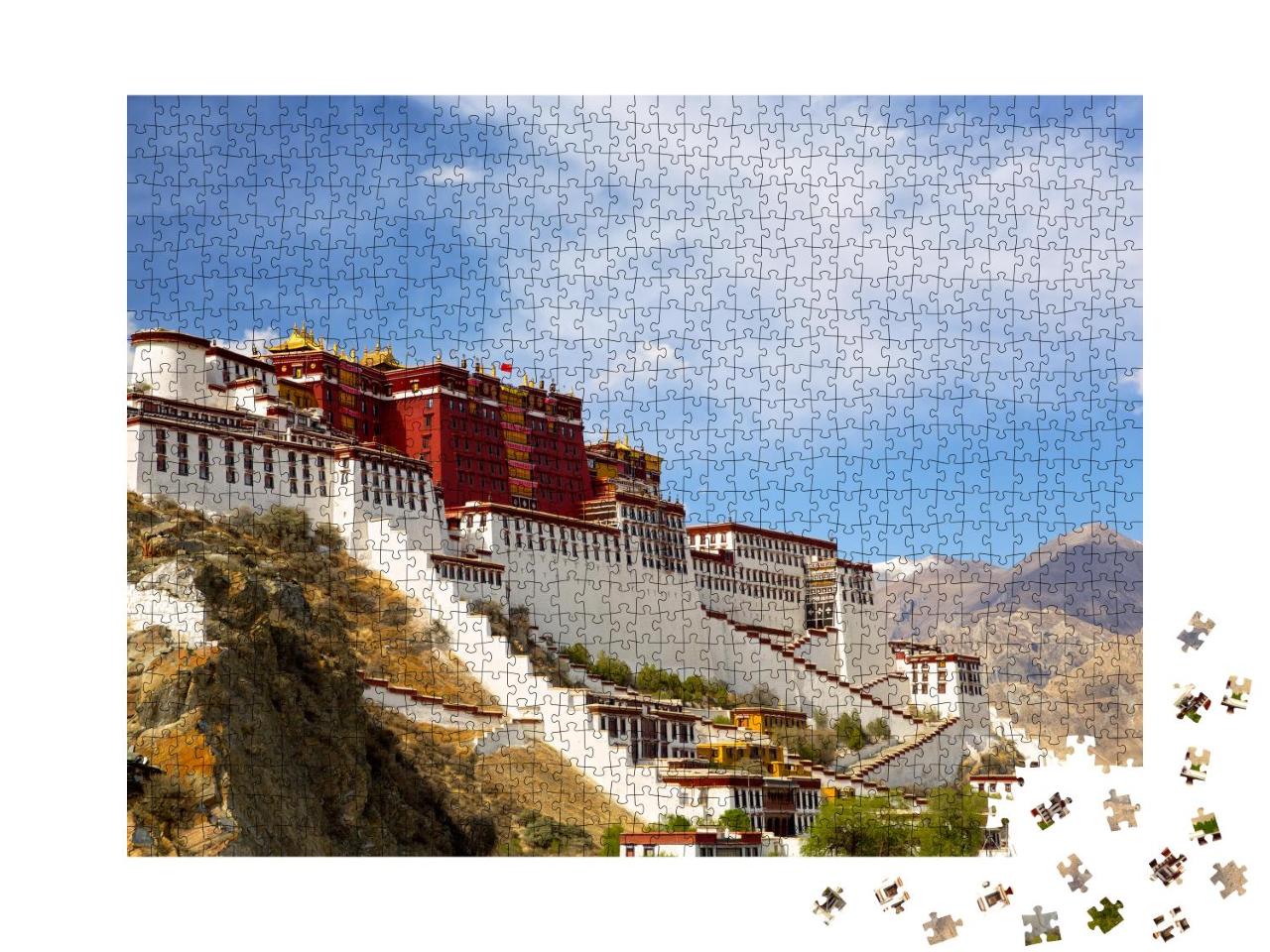 Puzzle 1000 Teile „Potala-Palast in Lhasa, Tibet“